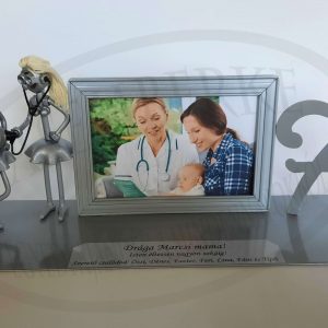 Védőnő - fényképkerettel, születésnapra